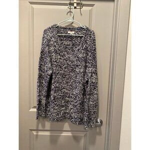 Andrée by Unit 1X Black & White V-Neck Sweater – EUC